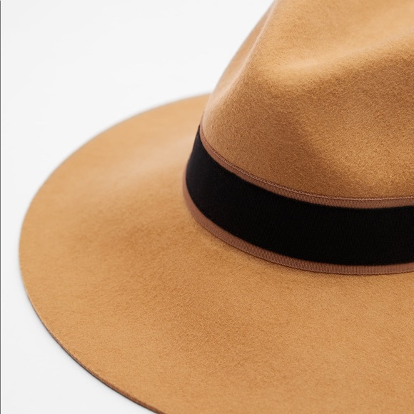 NWOT Zara Felt Hat with contrast band - Picture 6 of 10